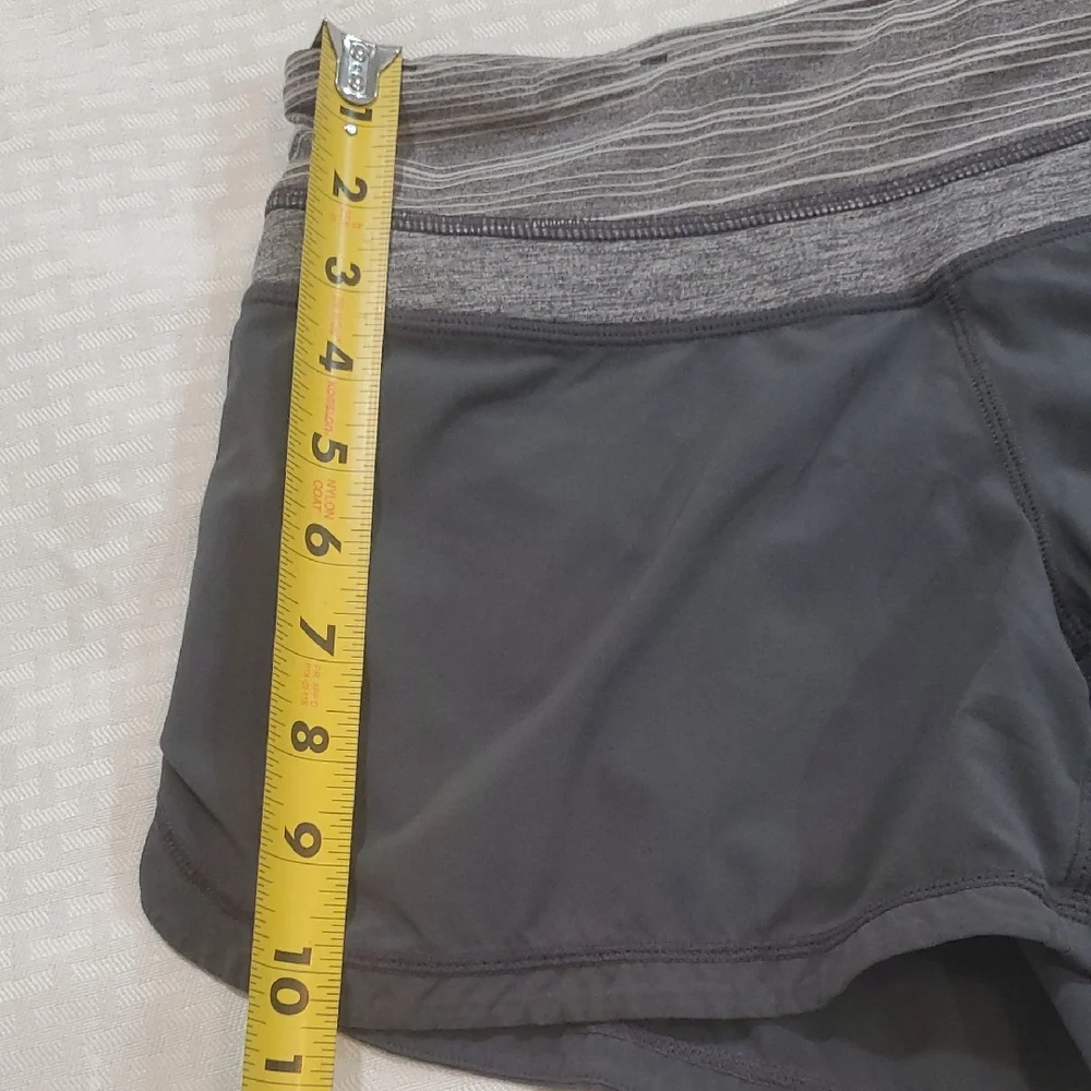 lululemon athletica Black Shorts with Heather Gray Waistband - Picture 3 of 11